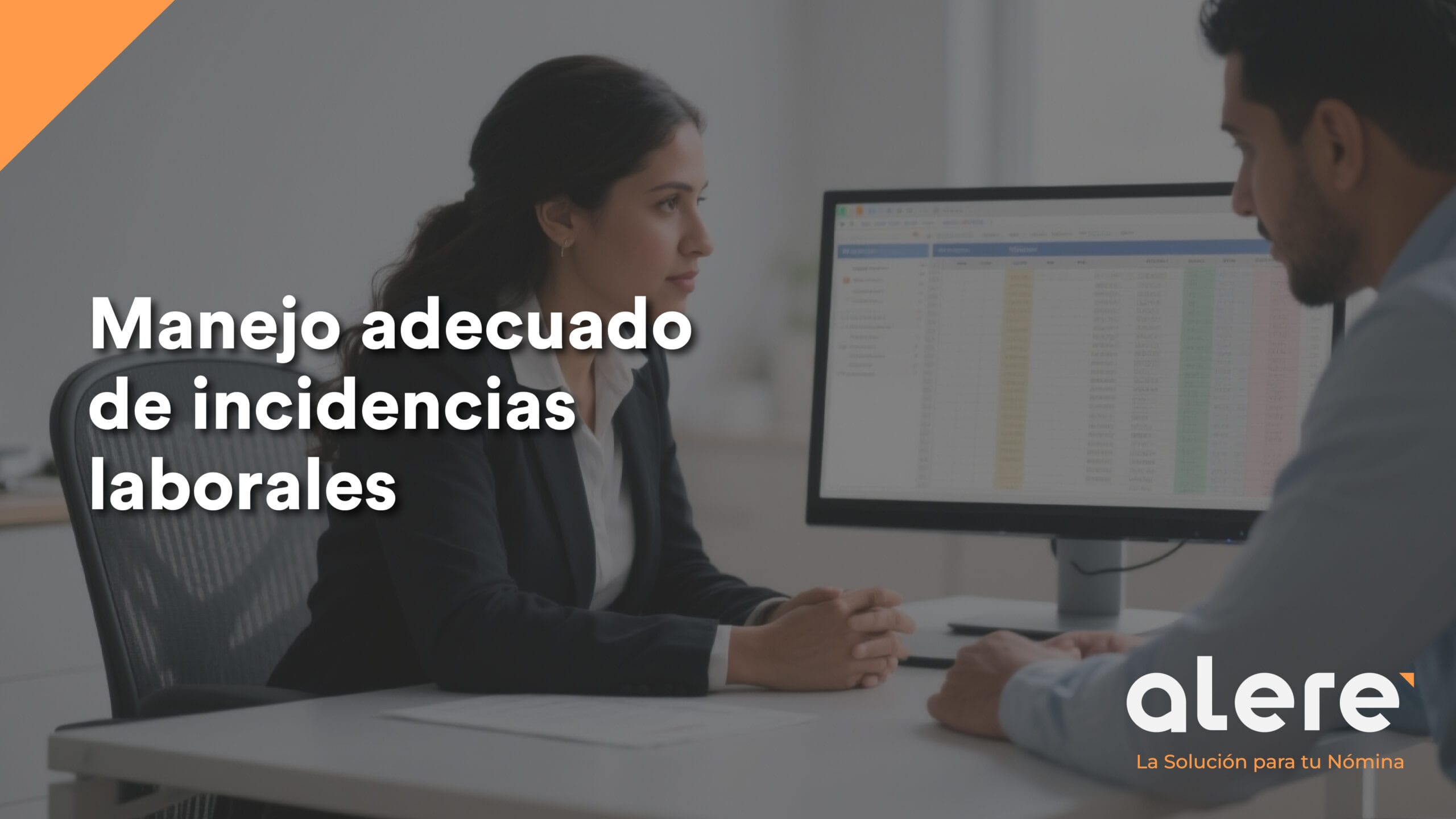 Manejo adecuado de incidencias laborales